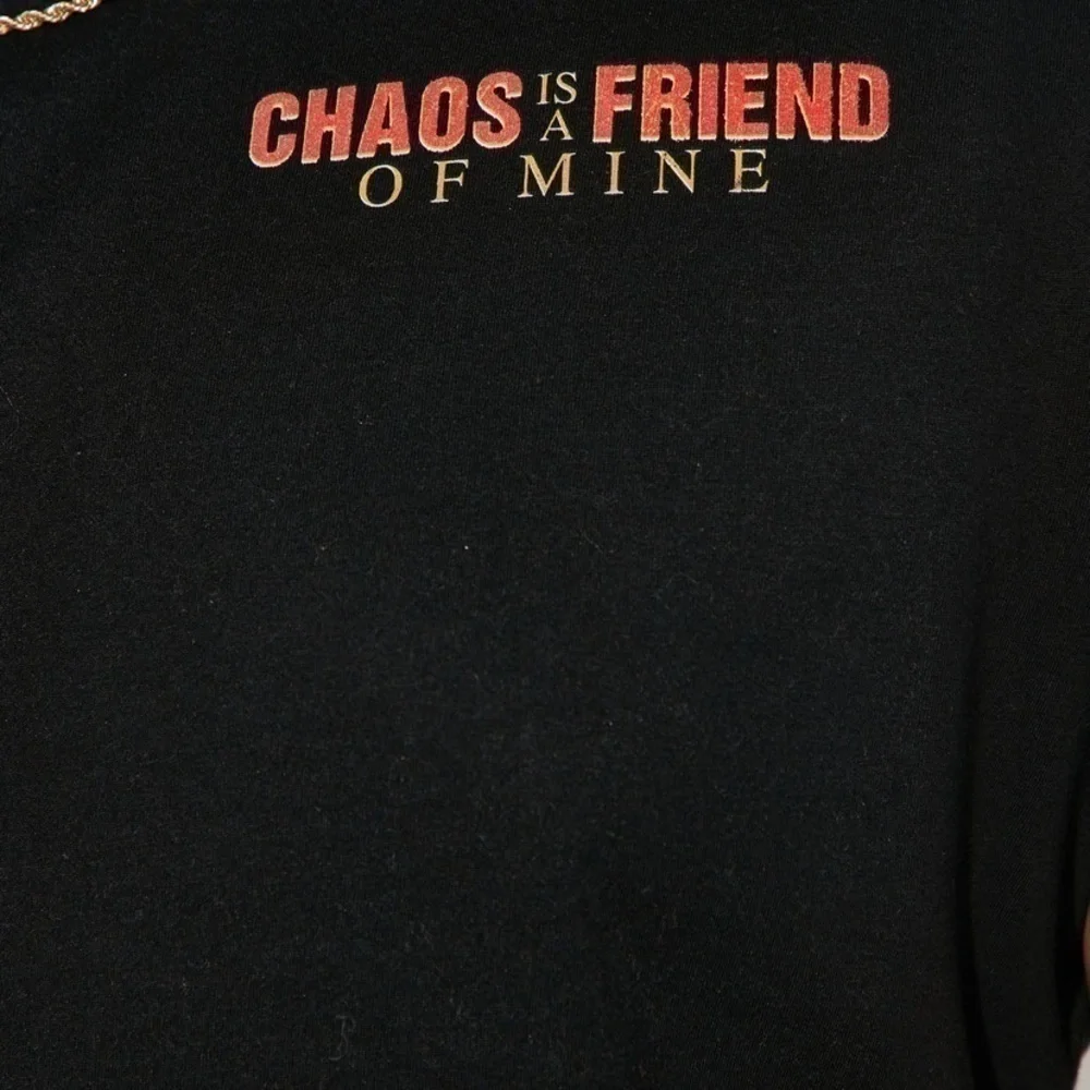 Chaos is a friend short sleeve tee – Black